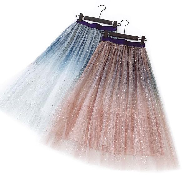 skirts summer ladies gradient tulle high waist skirt starry sparkling gauze fluffy tutu, Black
skirts summer ladies gradient tulle high waist skirt starry sparkling gauze fluffy tutu, Black