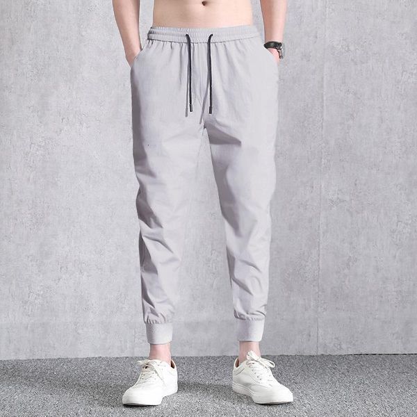 men's pants casual summer thin running student boys' korean fashion sports nine division loose trousers c7gv, Black
men's pants casual summer thin running student boys' korean fashion sports nine division loose trousers c7gv, Black