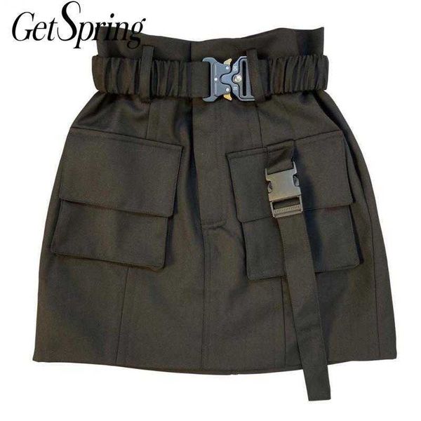 getspring women skirt high waist short skirts black camel vintage s fashion clothes 210601
getspring women skirt high waist short skirts black camel vintage s fashion clothes 210601