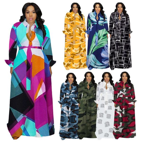 casual dresses chiclover women wholesale items print shirt dress with sashes long sleeve loose temperament maxi, Black;gray
casual dresses chiclover women wholesale items print shirt dress with sashes long sleeve loose temperament maxi, Black;gray