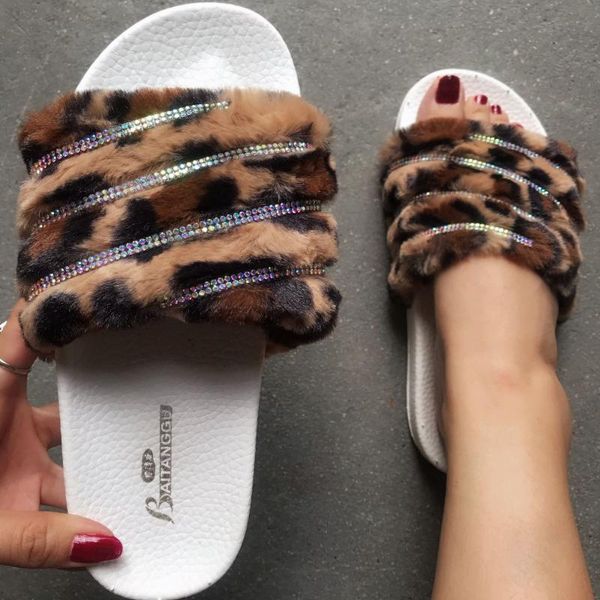 fashion slippers indoor female fur slides set open toe flat heel warm winter outside shoes, Black
fashion slippers indoor female fur slides set open toe flat heel warm winter outside shoes, Black