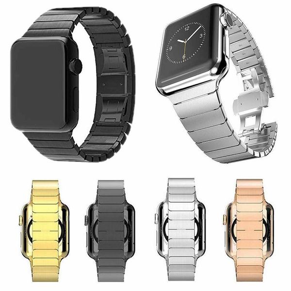 watch bands 38mm/42mm stainless steel strap adjustable length replacement watchband for man with butterfly buckle accessories, Black;brown
watch bands 38mm/42mm stainless steel strap adjustable length replacement watchband for man with butterfly buckle accessories, Black;brown