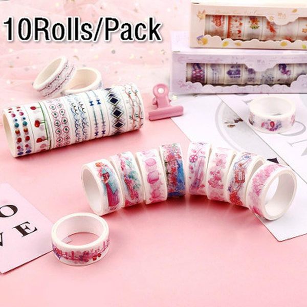 gift wrap 10 rolls/pack washi tape set festival color paper masking tapes diy scrapbooking sticker
gift wrap 10 rolls/pack washi tape set festival color paper masking tapes diy scrapbooking sticker