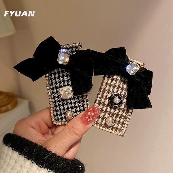 hair clips & barrettes fyuan korean style black flannel bowknot hairpins cute flower crystal hairwear white check women accessories gifts, Golden;silver
hair clips & barrettes fyuan korean style black flannel bowknot hairpins cute flower crystal hairwear white check women accessories gifts, Golden;silver