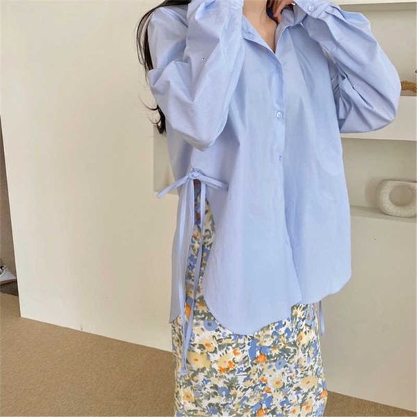 women's knits & tees knits elegant v-neck side split shirts office ladies and loose lace up women blouses blusas mujer 8moj, White
women's knits & tees knits elegant v-neck side split shirts office ladies and loose lace up women blouses blusas mujer 8moj, White