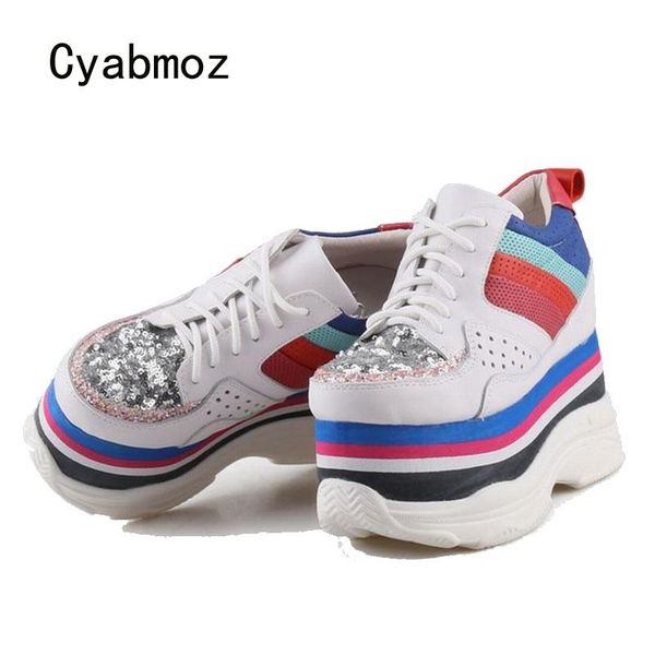 cyabmoz women high heels height increasing shoes platform sequin woman pumps sneakers zapatos mujer tenis feminino dress, Black
cyabmoz women high heels height increasing shoes platform sequin woman pumps sneakers zapatos mujer tenis feminino dress, Black