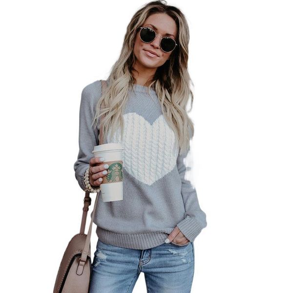 women's sweaters 2021 summer fashion european and american fall/winter love, White;black
women's sweaters 2021 summer fashion european and american fall/winter love, White;black