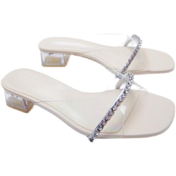 dress shoes transparent with diamond buckle ecorated thick heel sandals and crystal square head high women's, Black
dress shoes transparent with diamond buckle ecorated thick heel sandals and crystal square head high women's, Black