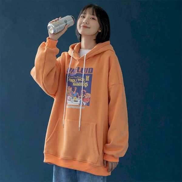 women clothing hooded sweatshirt cotton thin casual students korean style loose hedging long-sleeved autumn hoodies 210526, Black
women clothing hooded sweatshirt cotton thin casual students korean style loose hedging long-sleeved autumn hoodies 210526, Black