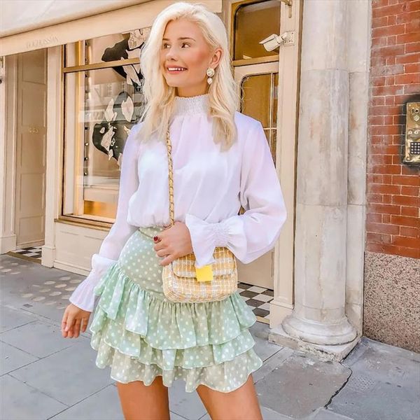 summer chic polka dot print women skirt green za mini fashion high waist pleated red short skirts girl streetwear, Black
summer chic polka dot print women skirt green za mini fashion high waist pleated red short skirts girl streetwear, Black