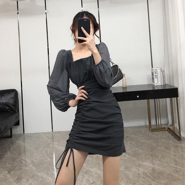 casual dresses autumn dress female ladies slim ruched korean drawstring package hip short, Black;gray
casual dresses autumn dress female ladies slim ruched korean drawstring package hip short, Black;gray