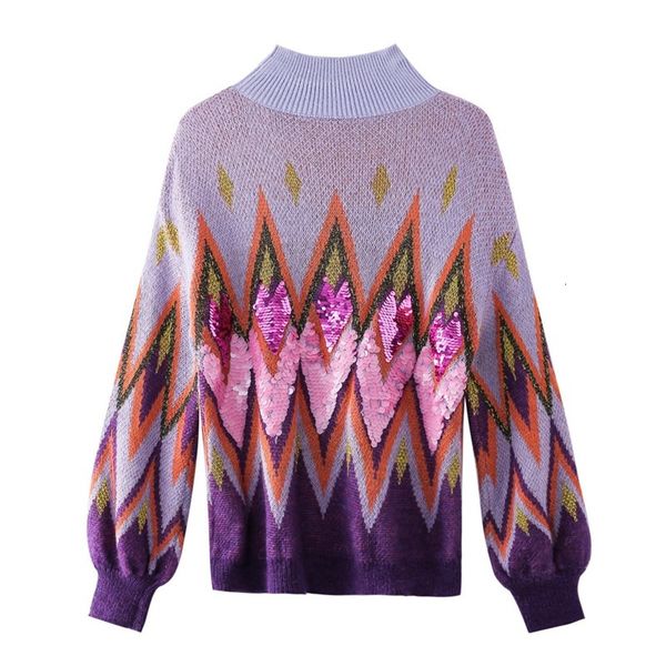 sweater ladies heavy geometric mohair retro half lantern shirt sloppy outer women's, White;black
sweater ladies heavy geometric mohair retro half lantern shirt sloppy outer women's, White;black
