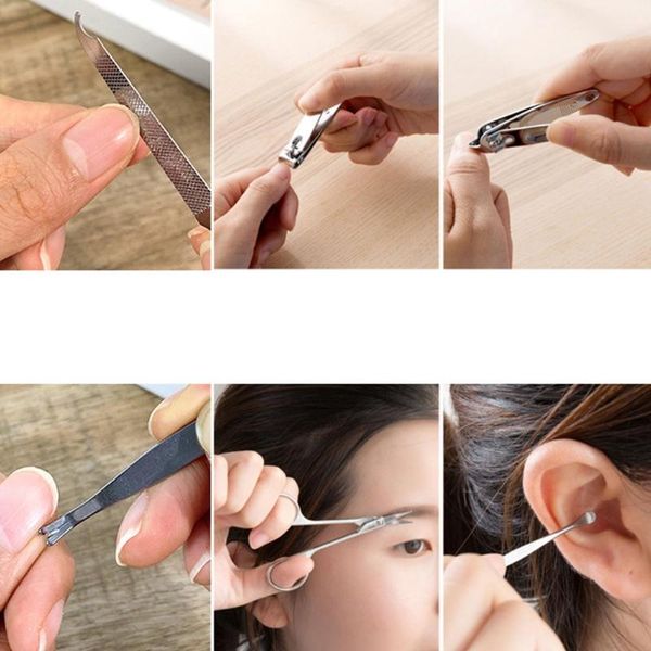 nail art kits p8dd 7 pcs premium manicure set stainless steel tools eyebrow scissors professional grooming kit with pattern case
nail art kits p8dd 7 pcs premium manicure set stainless steel tools eyebrow scissors professional grooming kit with pattern case