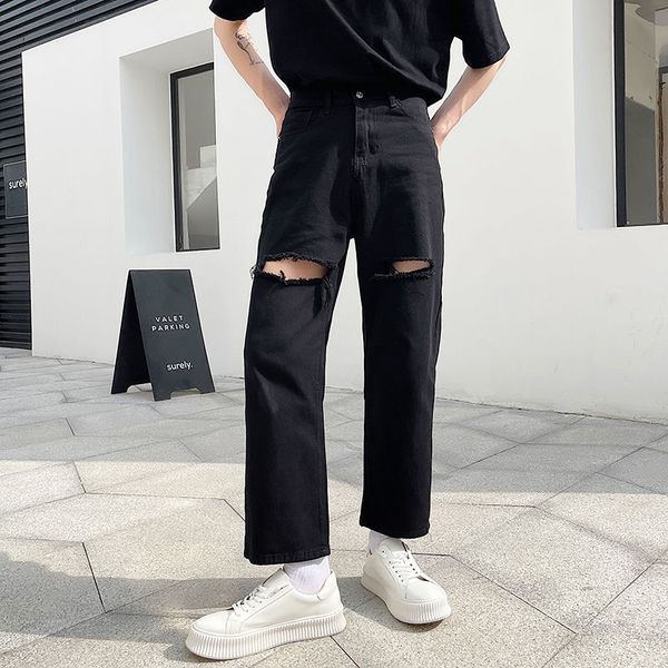 summer wide-leg jeans mens fashion retro black ripped jeans men streetwear loose hip-hop hole straight denim trousers mens, Blue
summer wide-leg jeans mens fashion retro black ripped jeans men streetwear loose hip-hop hole straight denim trousers mens, Blue