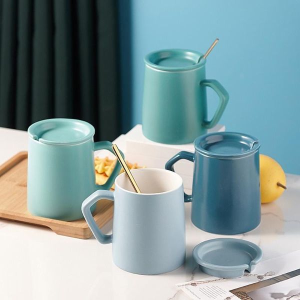 net red ins wind contrast color nordic ceramic mug simple with lid and spoon creative household water cup coffee milk mugs
net red ins wind contrast color nordic ceramic mug simple with lid and spoon creative household water cup coffee milk mugs