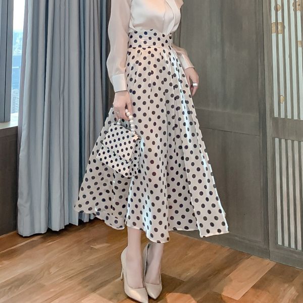 skirts spring autumn elegant fashion dot print organza woman high waist a line female party long vestido de mujer d770, Black
skirts spring autumn elegant fashion dot print organza woman high waist a line female party long vestido de mujer d770, Black