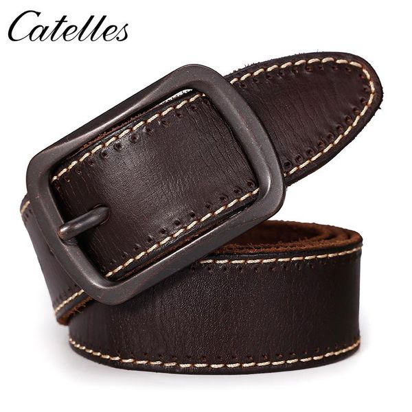 catelles 2021 100% genuine leather belt for jeans full grain leahter hand made simple style durable belts, Black;brown
catelles 2021 100% genuine leather belt for jeans full grain leahter hand made simple style durable belts, Black;brown