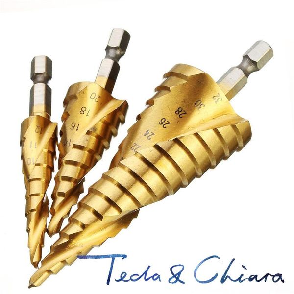 professional drill bits 3pcs 1set 4-12/20/32mm hss spiral grooved center bit solid carbide mini accessories titanium step cone high-quality
professional drill bits 3pcs 1set 4-12/20/32mm hss spiral grooved center bit solid carbide mini accessories titanium step cone high-quality