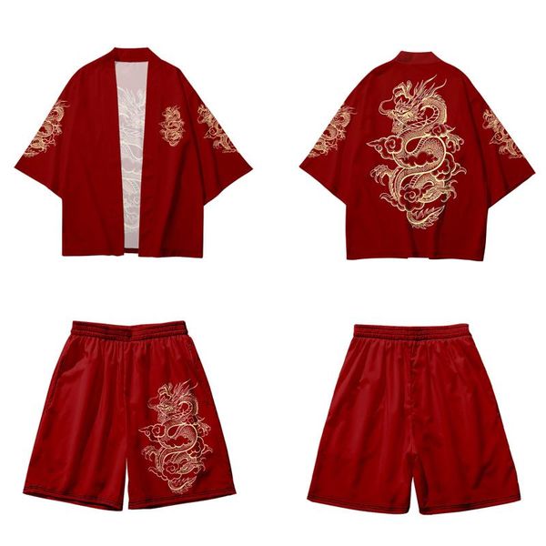 ethnic clothing kimono casual vintage traditional red dragon print and shorts set fashion harajuku men japanese beach yukata
ethnic clothing kimono casual vintage traditional red dragon print and shorts set fashion harajuku men japanese beach yukata