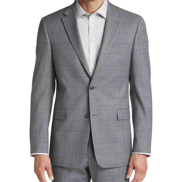 men's suits & blazers mid grey brand fashion 's slim fit business suit 2 pieces s tuxedos groom wedding acc5, White;black
men's suits & blazers mid grey brand fashion 's slim fit business suit 2 pieces s tuxedos groom wedding acc5, White;black
