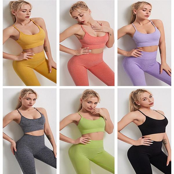 yoga outfit seamless set workout sports bra high waist leggings women suit running tracksuit fitness wear thin shoulder strap
yoga outfit seamless set workout sports bra high waist leggings women suit running tracksuit fitness wear thin shoulder strap
