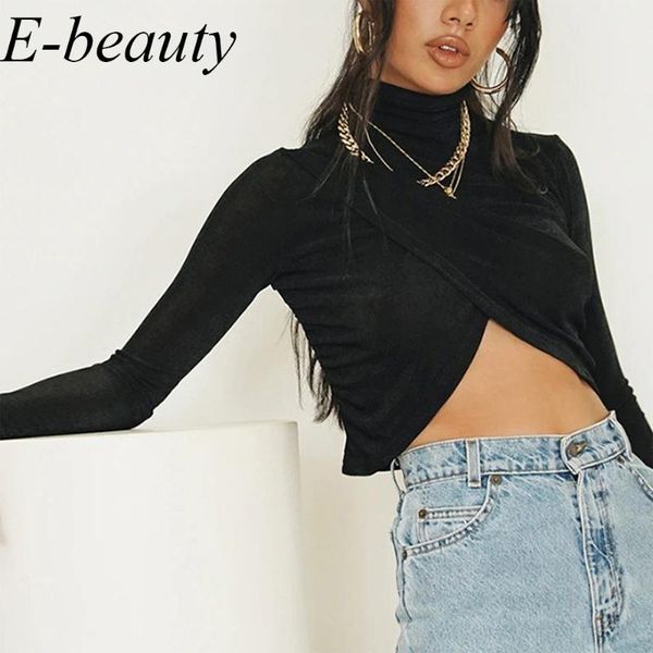 women's t-shirt women solid cotton high neck slim short long sleeve fashionable sweet skinny tee autumn club elegant streetwear, White
women's t-shirt women solid cotton high neck slim short long sleeve fashionable sweet skinny tee autumn club elegant streetwear, White