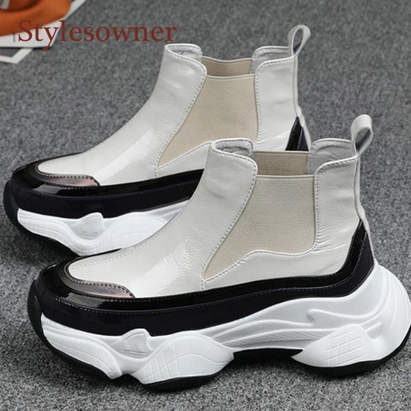 boots real leather thick-soled short wedge casual woman round toe platform fashion spring autumn shoes 2021, Black
boots real leather thick-soled short wedge casual woman round toe platform fashion spring autumn shoes 2021, Black