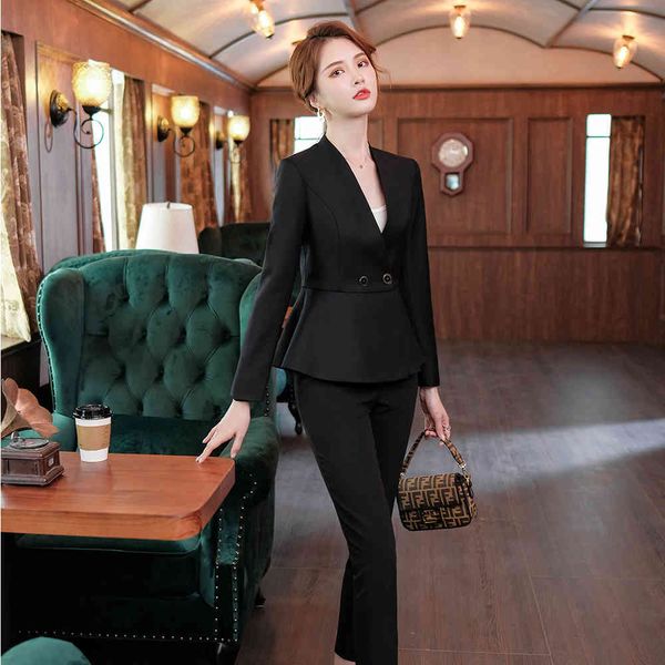 pant more recent v plied female formal pant office suit ladies work wear uniform blazer design jacket with 2-piece pants, White
pant more recent v plied female formal pant office suit ladies work wear uniform blazer design jacket with 2-piece pants, White