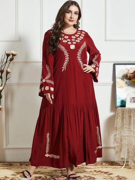 casual dresses woman dress 2021 spring summer long sleeve embroidery loose plus size maxi women clothing, Black;gray
casual dresses woman dress 2021 spring summer long sleeve embroidery loose plus size maxi women clothing, Black;gray