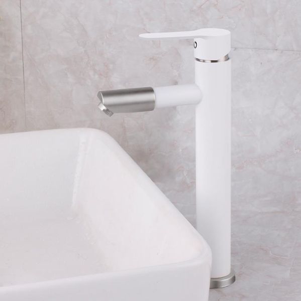 bathroom sink faucets white body brushed rotate spray mouth mixer de mounted 304 stainless steel tall faucet
bathroom sink faucets white body brushed rotate spray mouth mixer de mounted 304 stainless steel tall faucet