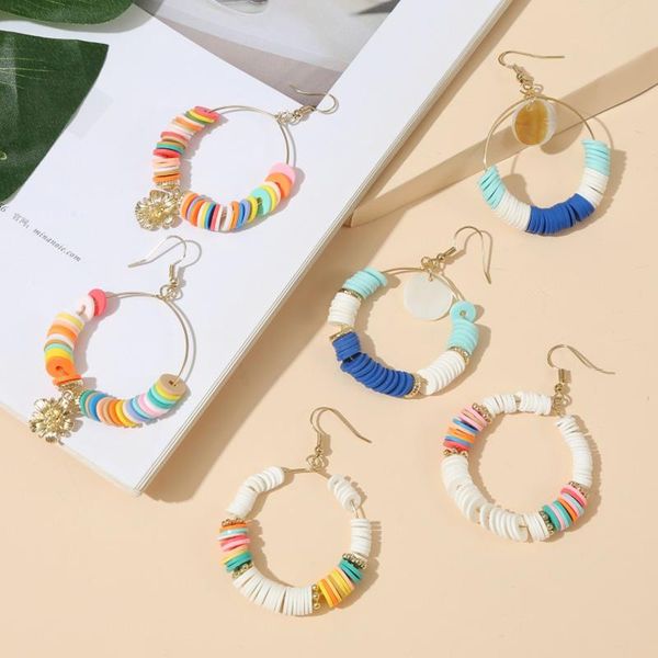 dangle & chandelier bohemian ethnic multicolor polymer clay drop earrings for women 2021 fashion boho simple round earring jewelry gifts, Silver
dangle & chandelier bohemian ethnic multicolor polymer clay drop earrings for women 2021 fashion boho simple round earring jewelry gifts, Silver