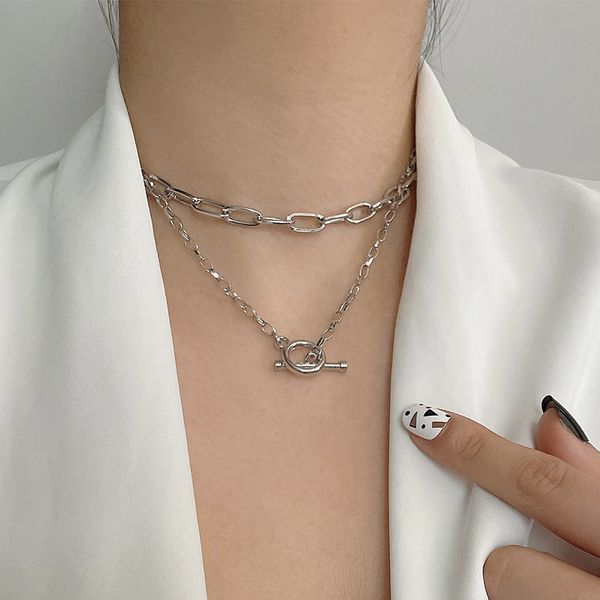 vintage thick chain ot buckle choker necklace for women punk silver color metal geometric chain layered necklace fashion jewelry, Golden;silver
vintage thick chain ot buckle choker necklace for women punk silver color metal geometric chain layered necklace fashion jewelry, Golden;silver