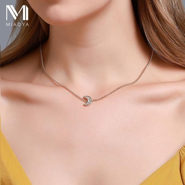 chains necklaces woman rhinestone moon necklace women jewellery ladies geometric lovers gold color trendy zinc alloy simple halskette, Silver
chains necklaces woman rhinestone moon necklace women jewellery ladies geometric lovers gold color trendy zinc alloy simple halskette, Silver