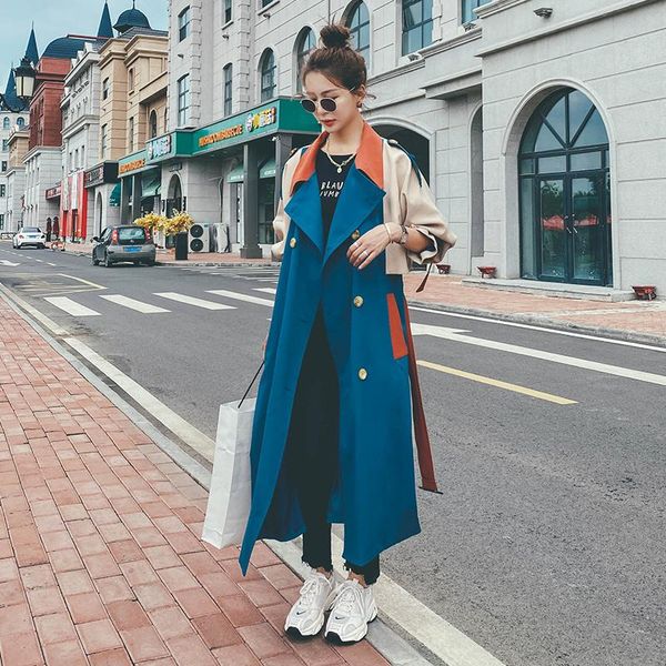 women's trench coats big goods have been released 2021 spring and autumn three-color color matching coat zb, Tan;black
women's trench coats big goods have been released 2021 spring and autumn three-color color matching coat zb, Tan;black