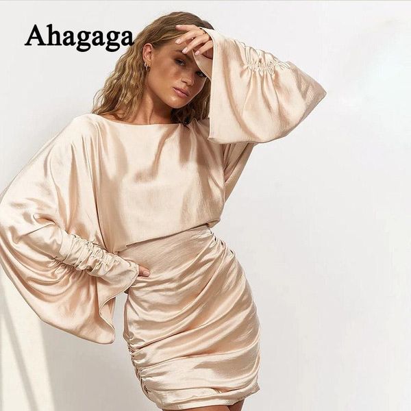 casual dresses ahagaga 2021 autumn pleat mini dress women fashion long sleeve o-neck high waist solid female wrap hip vestido robe, Black;gray
casual dresses ahagaga 2021 autumn pleat mini dress women fashion long sleeve o-neck high waist solid female wrap hip vestido robe, Black;gray