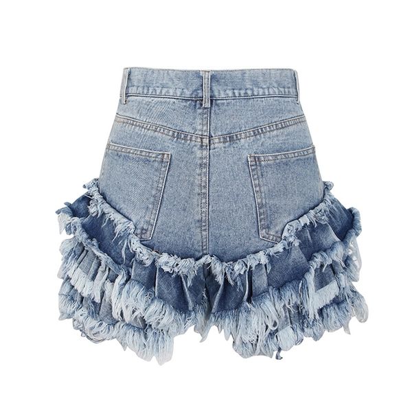chicever casual blue shorts for women high waist patchwork ruffles pockets asmmetrical slim short pant female 2021 summer new, White;black
chicever casual blue shorts for women high waist patchwork ruffles pockets asmmetrical slim short pant female 2021 summer new, White;black