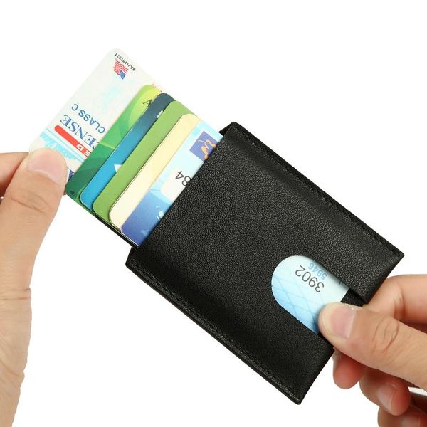 card holders genuine leather soft thin holder men small mini slim wallet, Brown;gray
card holders genuine leather soft thin holder men small mini slim wallet, Brown;gray