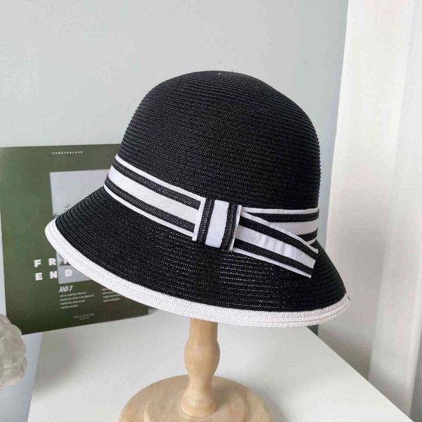 big hat little fragrance striped fisherman's female summer sun proof straw versatile color contrast basin beach, Blue;gray
big hat little fragrance striped fisherman's female summer sun proof straw versatile color contrast basin beach, Blue;gray