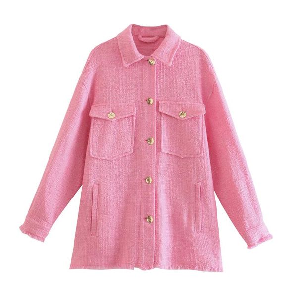 women's jackets women autumn spring pink grain blouse design loose jacket coat female turn down collar single breasted chic lady casual, Black;brown
women's jackets women autumn spring pink grain blouse design loose jacket coat female turn down collar single breasted chic lady casual, Black;brown