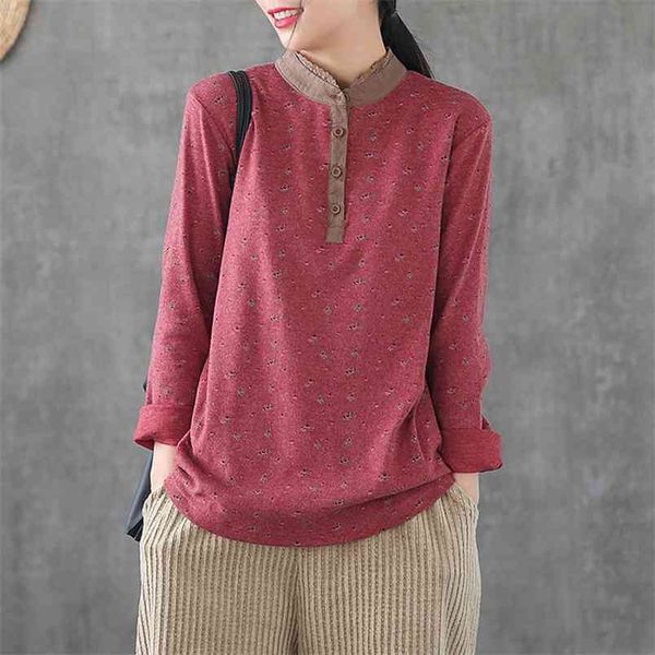 spring korea fashion women long sleeve stand collar tshirt 95% cotton flower print tee shirt all-matched casual femme s642 210512, White
spring korea fashion women long sleeve stand collar tshirt 95% cotton flower print tee shirt all-matched casual femme s642 210512, White