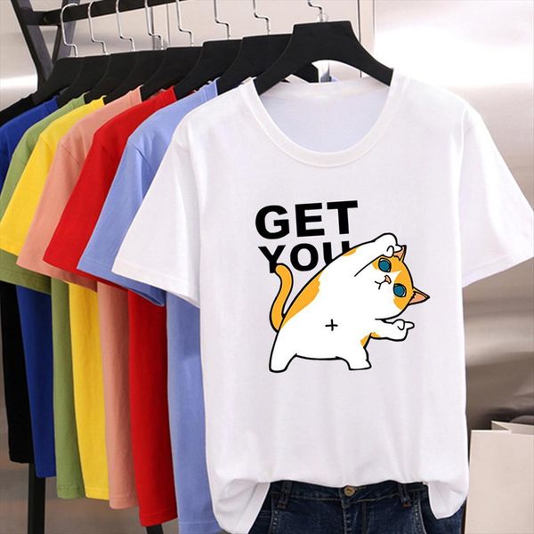 daily casual wear get womens you letter cat print summer breathable punk o neck modern girl, White
daily casual wear get womens you letter cat print summer breathable punk o neck modern girl, White
