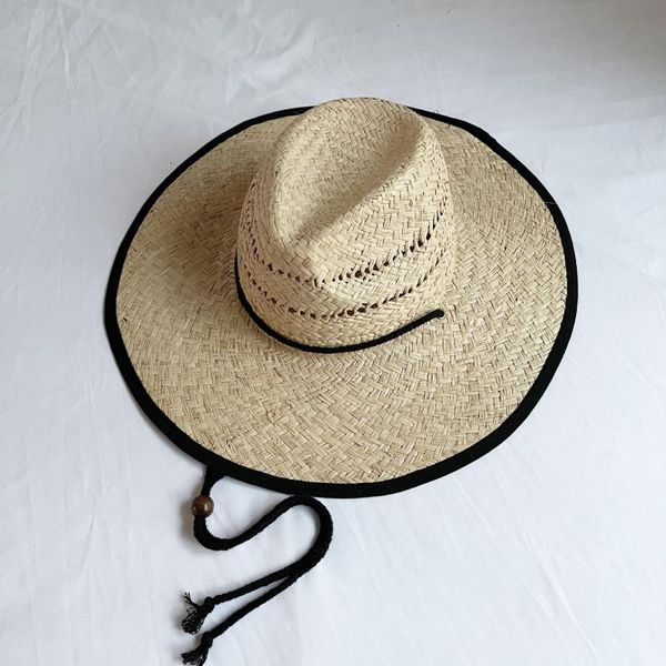 wide brim hats aaby 2021 summer raffia tapered straw hat for women instagram fashion with big beach sun protection, Blue;gray 
wide brim hats aaby 2021 summer raffia tapered straw hat for women instagram fashion with big beach sun protection, Blue;gray