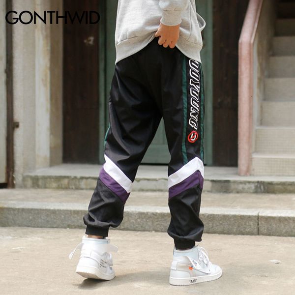 men's pants gonthwid color block patchwork thin joggers harem men harajuku hip casual male trousers fashion streetwear 4dac, Black
men's pants gonthwid color block patchwork thin joggers harem men harajuku hip casual male trousers fashion streetwear 4dac, Black