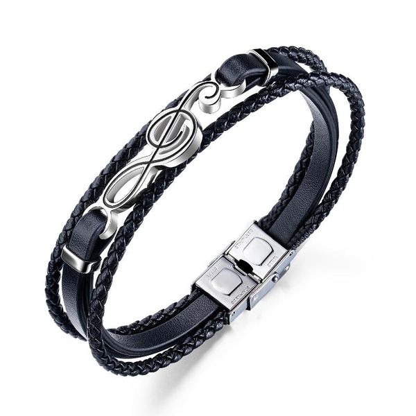 tennis hip hop men's bracelet note leather simple multi-layer knitting fashion for boyfriend, Golden;silver
tennis hip hop men's bracelet note leather simple multi-layer knitting fashion for boyfriend, Golden;silver