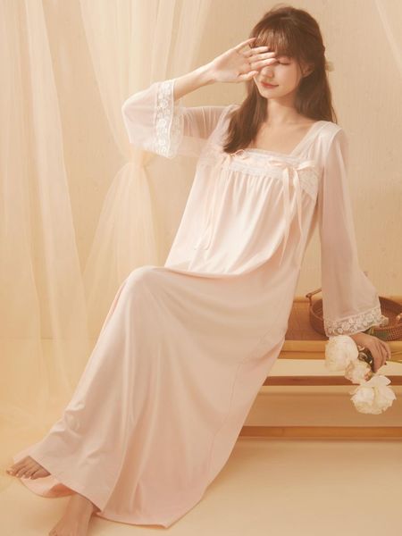 women's sleepwear 2021 vintage royal cotton nightgowns long pijamas pink green lace nightdress pijama feminino, Black;red
women's sleepwear 2021 vintage royal cotton nightgowns long pijamas pink green lace nightdress pijama feminino, Black;red