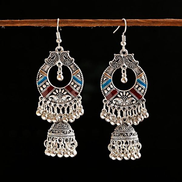 dangle & chandelier classical geometric flower bell tassel hanging earrings india jhumka gypsy afghan bohemia tibetan jewelry, Silver
dangle & chandelier classical geometric flower bell tassel hanging earrings india jhumka gypsy afghan bohemia tibetan jewelry, Silver