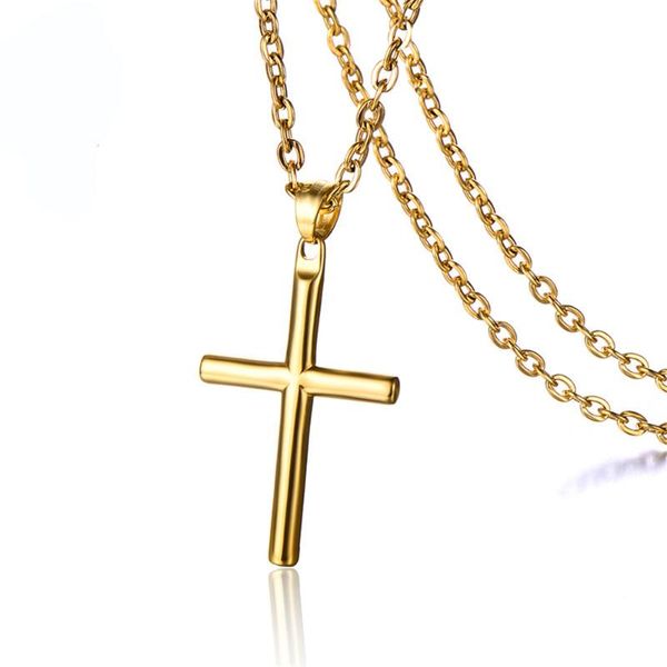 pendant necklaces simple cross stainless steel for men women unusual chain on the neck chains cool punk jewelry drop, Silver
pendant necklaces simple cross stainless steel for men women unusual chain on the neck chains cool punk jewelry drop, Silver