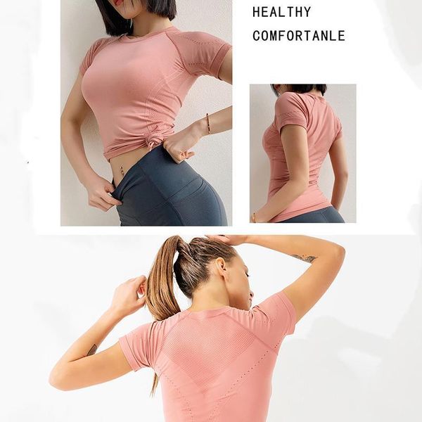 quick dry sport shirts short sleeve tight gym women's fitness shirt sports yoga vest women outfit
quick dry sport shirts short sleeve tight gym women's fitness shirt sports yoga vest women outfit