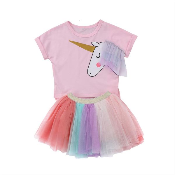 kids baby girl unicorn short sleeves t shirt lace tutu skirt outfits set clothes cute colorful summer, White
kids baby girl unicorn short sleeves t shirt lace tutu skirt outfits set clothes cute colorful summer, White