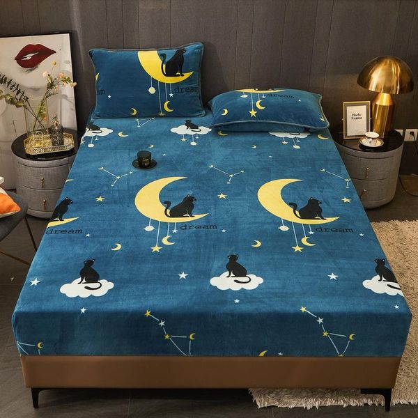 sheets & sets bed sheet 3 pcs bedding set fitted and case winter warm flannel velvet cover queen double king bedspread 150x200
sheets & sets bed sheet 3 pcs bedding set fitted and case winter warm flannel velvet cover queen double king bedspread 150x200